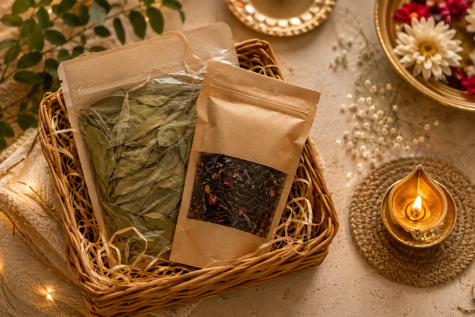 Diwali Gift Ideas: Curry Leaves & Tea