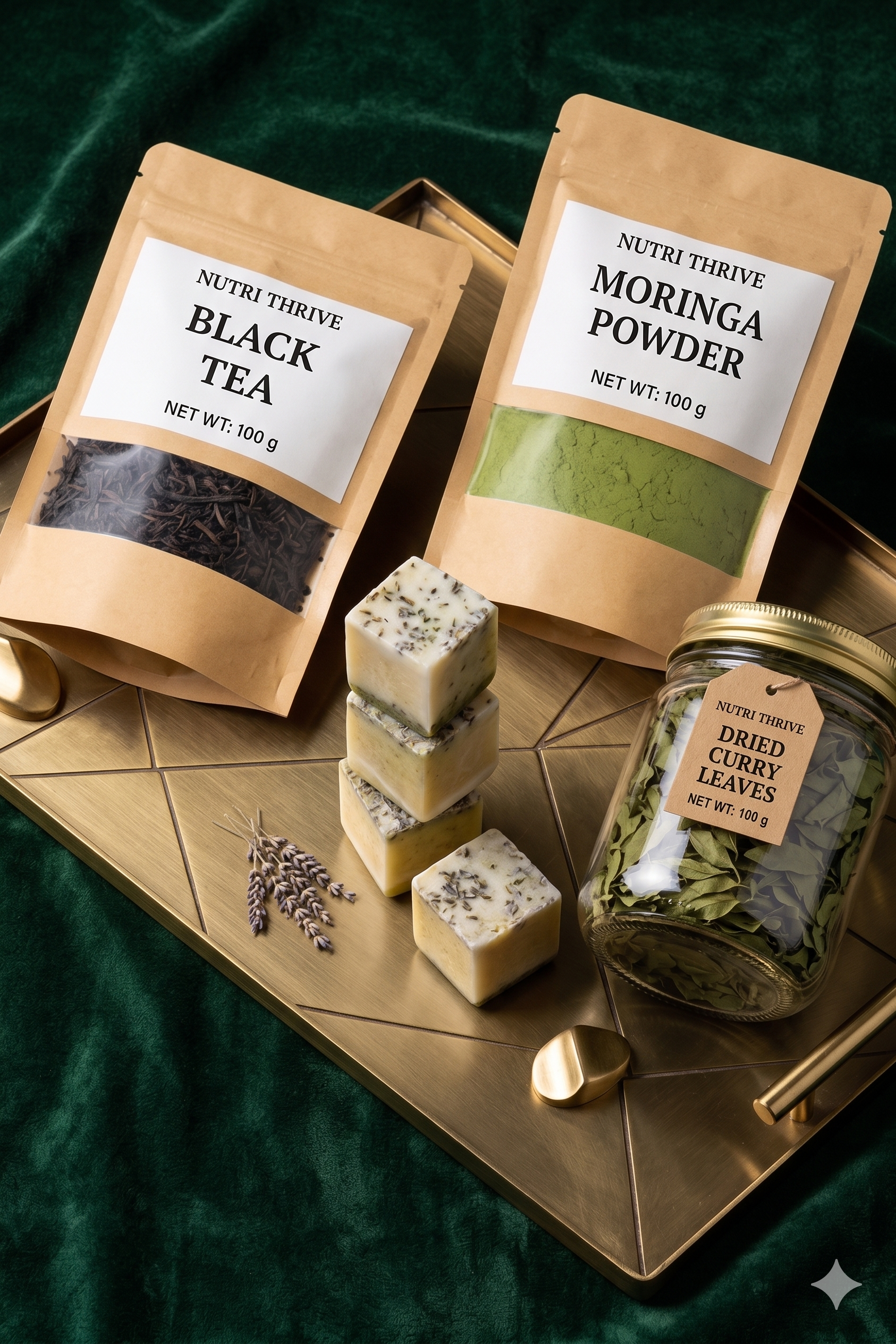 NutriThrive gift pack, moringa, tea, curry leaves and soap, Melbourne
