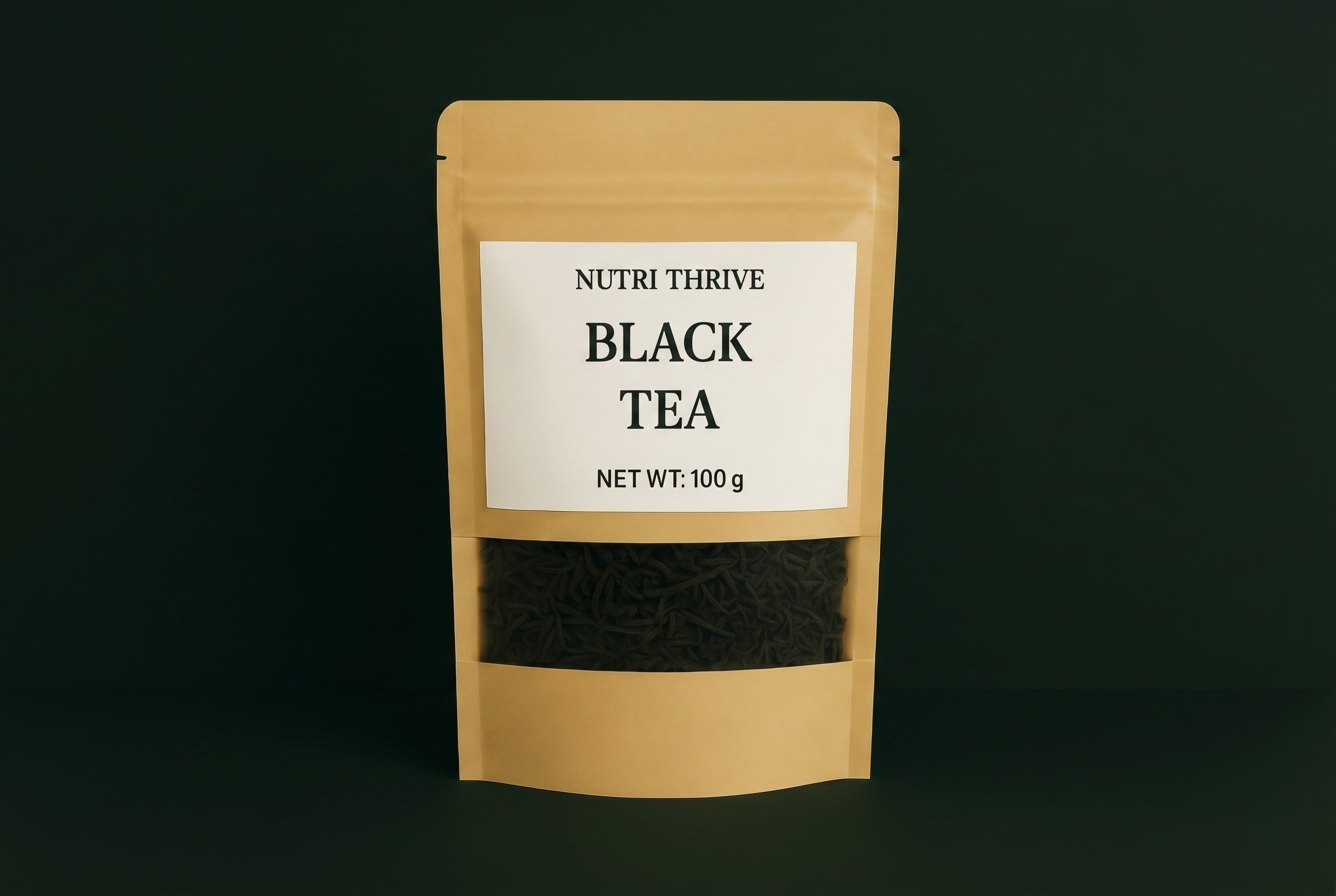 NutriThrive Darjeeling black tea — first flush loose leaf