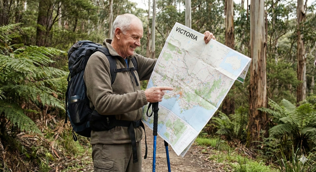 Map of Victoria showing delivery areas